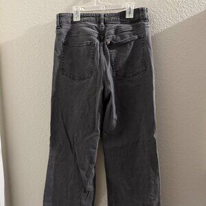 H&M Black denim jeans women size 10